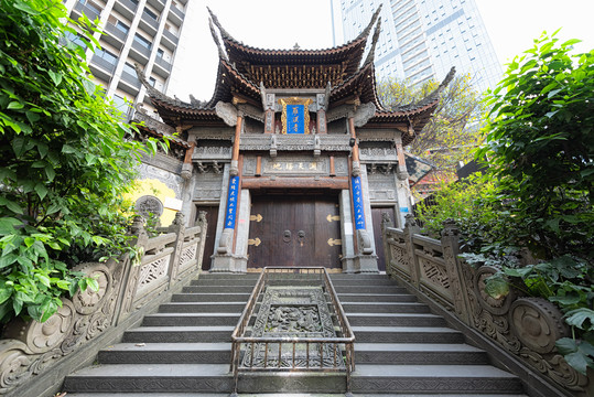 重庆罗汉寺古建筑风光