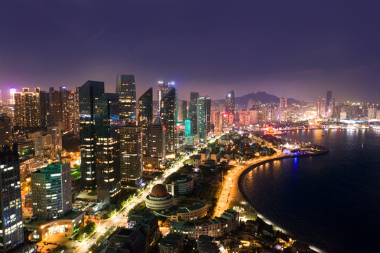 青岛城市夜景