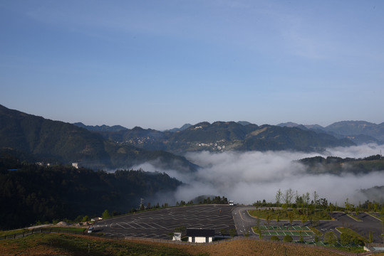 贵州旅游苗寨云海