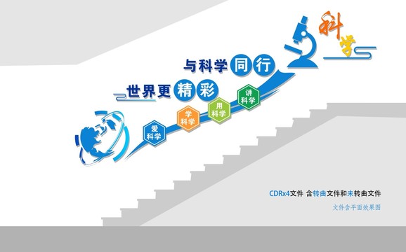 科學(xué)樓道文化墻