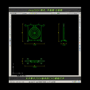 铜锣CAD平面图立面图