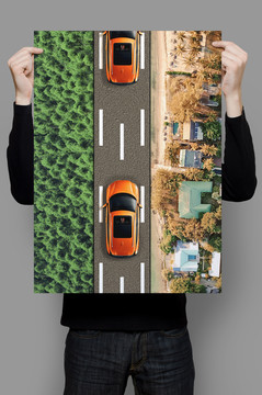 汽車海報廣告