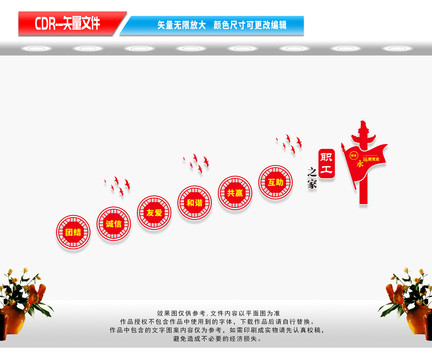 工會樓梯文化墻