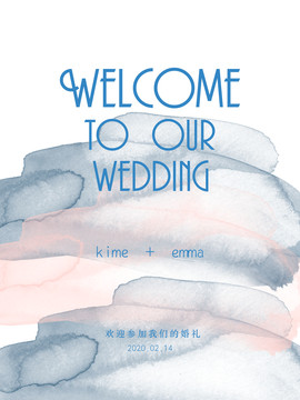 婚禮迎賓牌