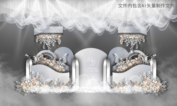 高級(jí)灰色系婚禮