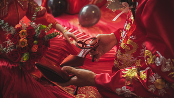 中式婚礼穿婚鞋