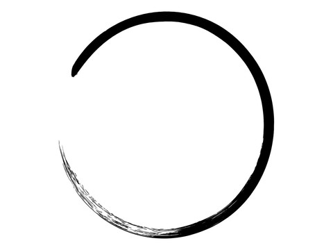古風(fēng)筆畫(huà)圓環(huán)