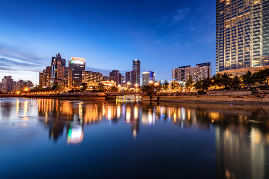 成都合江亭夜景