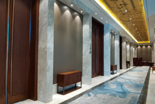 中式酒店通道走廊