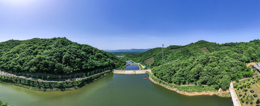 绿水青山风光宽幅大图