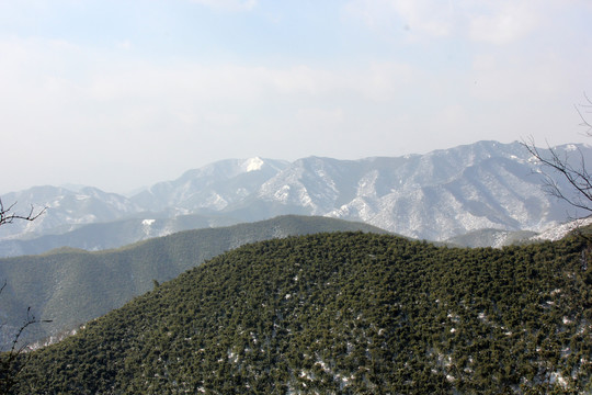 安吉竹海雪景