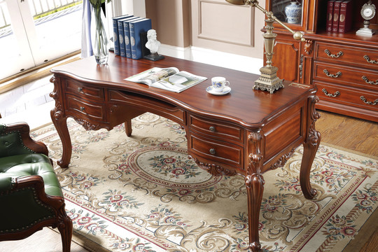 美式实木书桌办公桌