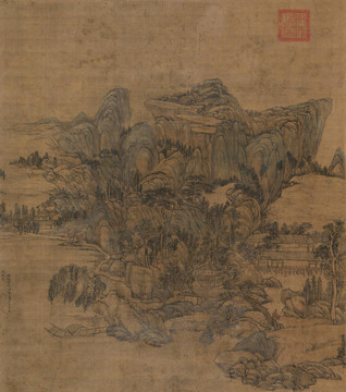 王原祁溪山幽勝圖