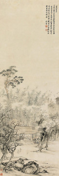 王翚耕煙草堂圖