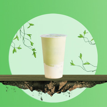 抹茶酸奶海報