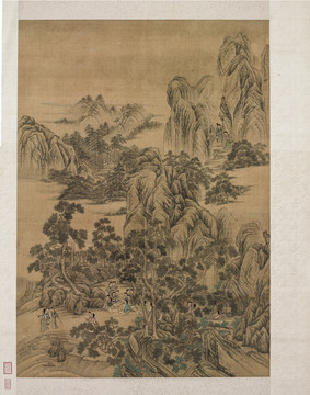 劉松年麻姑采芝仙圖