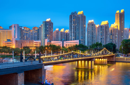 天津城市夜景