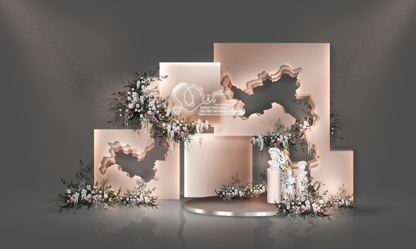 香檳色婚禮背景