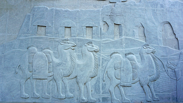 骆驼浮雕
