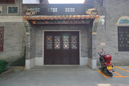 中式门头木门