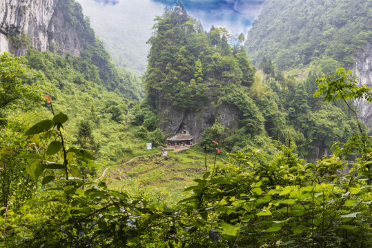 湖北利川清江古河床