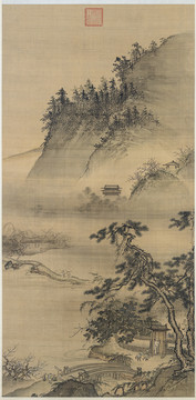 戴進(jìn)春游晚歸圖