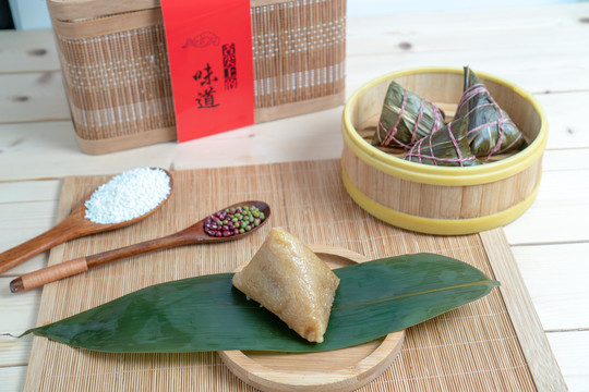 端午节粽子竹篮礼盒