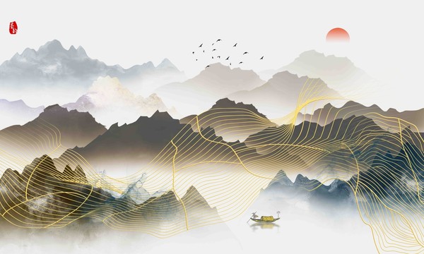 新中式山水畫(huà)