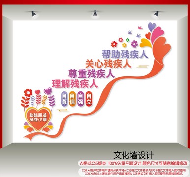 助殘樓梯間展板