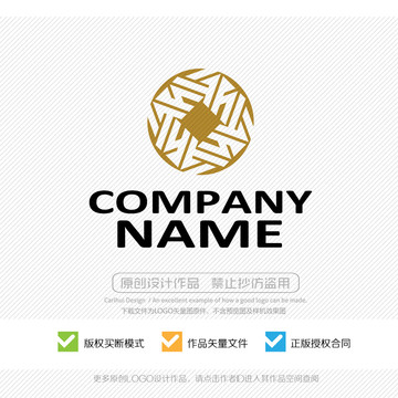 古典紋理圖形LOGO