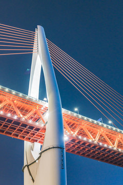 重庆桥梁建筑细节夜景