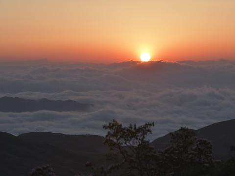 龙头山云海日出