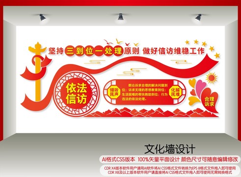 三到位一處理文化墻
