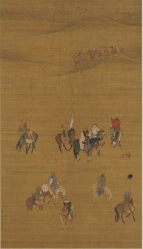 劉貫道元世祖出獵圖