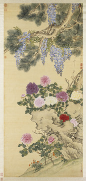鄒一桂花卉圖
