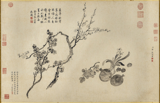 鄒一桂春華秋實(shí)圖