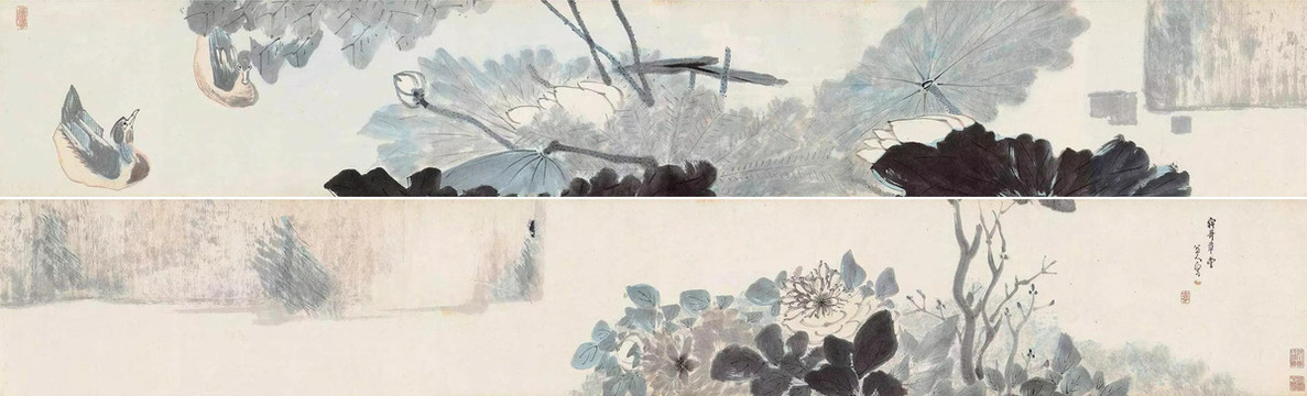 朱耷墨花卷