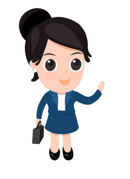商務(wù)卡通女