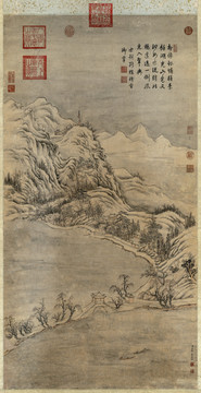 董邦達(dá)斷橋殘雪圖