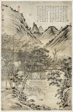 董邦達(dá)高宗御筆四美具贊圖