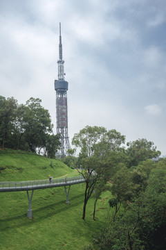 广州市白云山连通工程空中云道