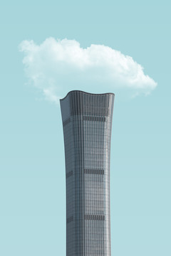 北京第一高楼中国尊建筑