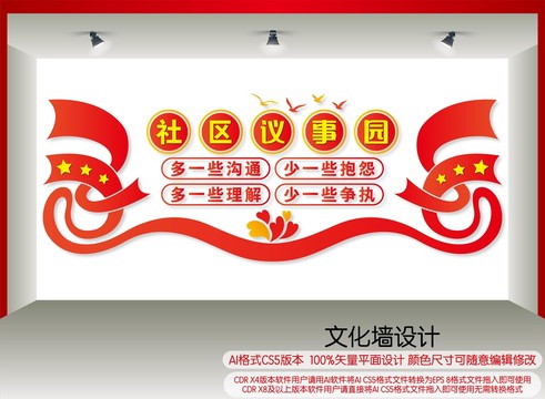 社區(qū)議事園文化墻