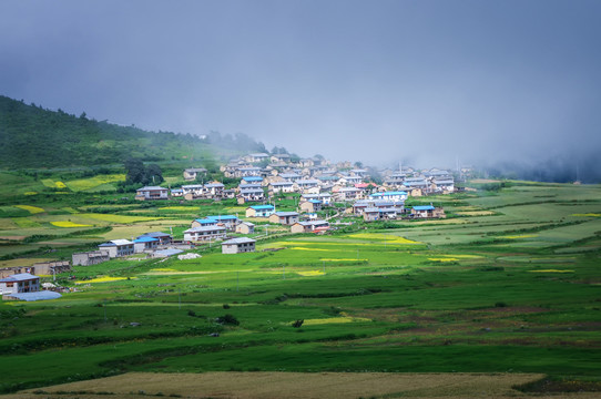 中国西藏阿里南线吉隆乃村