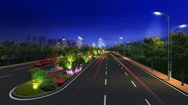 道路亮化效果圖