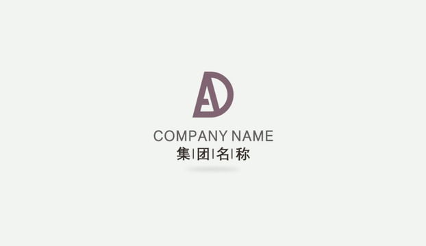 AD字母logo设计