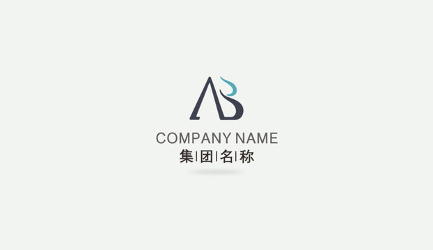 AB字母logo设计