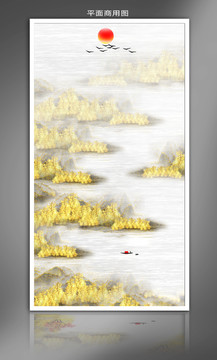 玄關山水