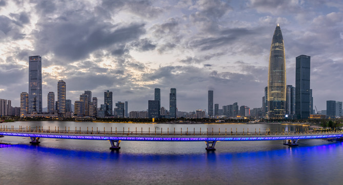 广东深圳湾南山区后海风景