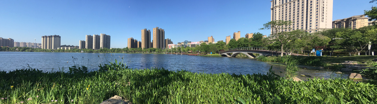 龙池翠洲龙池湖全景图